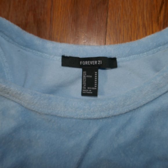 WOMENS MEDIUM FOREVER 21 LIGHT BABY BLUE DRESS SKIRT - Picture 2 of 3